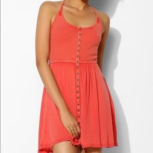 URBAN OUTFITTERS CORAL DRESS